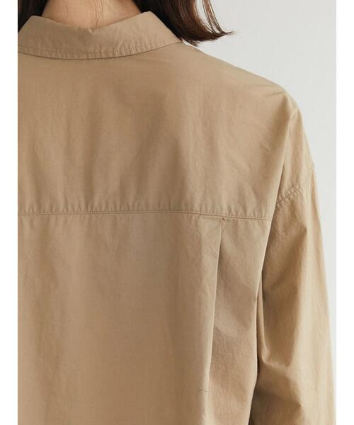 Green　Parks（グリーンパークス）の「高密度 衿付きシャツ（シャツ/ブラウス・レディース・サックスブルー/キャメル/オフホワイト・FREE）」の15枚目の写真