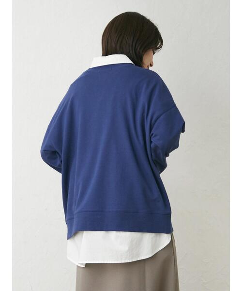 Green　Parks（グリーンパークス）の「高密度 衿付きシャツ（シャツ/ブラウス・レディース・サックスブルー/キャメル/オフホワイト・FREE）」の11枚目の写真