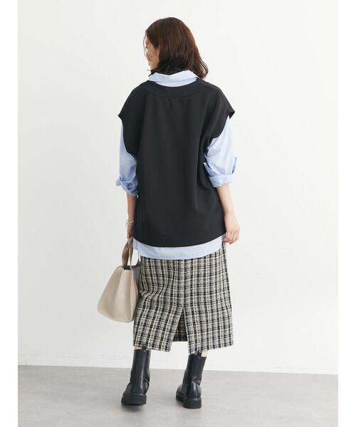 Green　Parks（グリーンパークス）の「高密度 衿付きシャツ（シャツ/ブラウス・レディース・サックスブルー/キャメル/オフホワイト・FREE）」の22枚目の写真