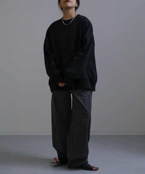 ap retro（アプレトロ）の「2022/新作 カラーオーバーサイズスウェットプルオーバー（スウェット・レディース・ブラック/ピンク/グリーン/ライトグリーン・FREE）」の5枚目の写真