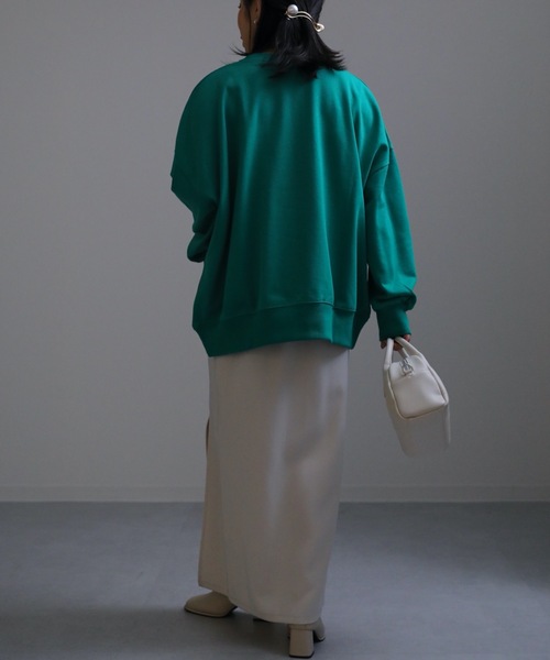 ap retro（アプレトロ）の「2022/新作 カラーオーバーサイズスウェットプルオーバー（スウェット・レディース・ブラック/ピンク/グリーン/ライトグリーン・FREE）」の19枚目の写真