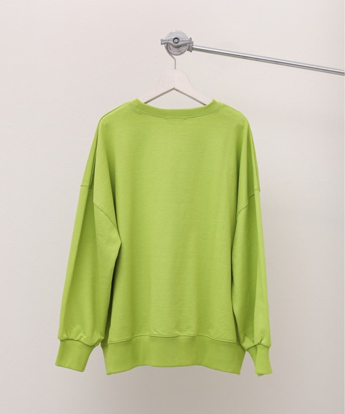 ap retro（アプレトロ）の「2022/新作 カラーオーバーサイズスウェットプルオーバー（スウェット・レディース・ブラック/ピンク/グリーン/ライトグリーン・FREE）」の16枚目の写真