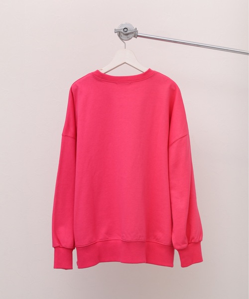 ap retro（アプレトロ）の「2022/新作 カラーオーバーサイズスウェットプルオーバー（スウェット・レディース・ブラック/ピンク/グリーン/ライトグリーン・FREE）」の10枚目の写真