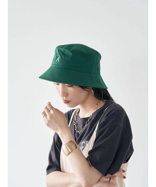 earth music&ecology(アースミュージックアンドエコロジー)の「エンブロイダリーロゴハット(ハット・レディース・ベージュ/ネイビー/グリーン/ボルドー・FREE)」の7枚目の写真