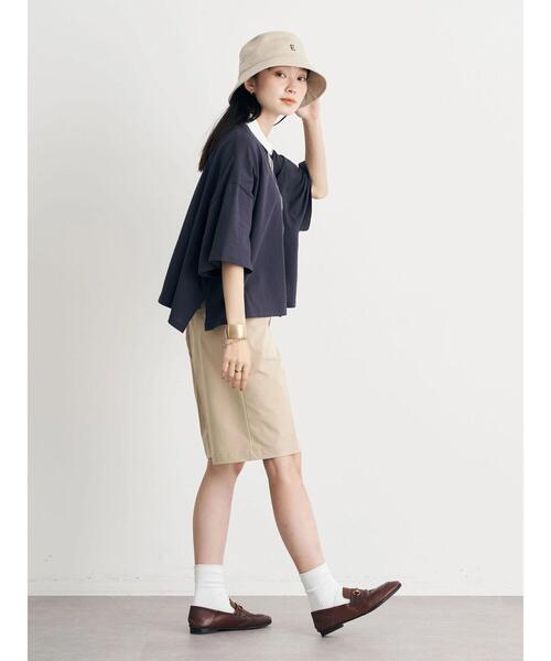 earth music&ecology(アースミュージックアンドエコロジー)の「エンブロイダリーロゴハット(ハット・レディース・ベージュ/ネイビー/グリーン/ボルドー・FREE)」の10枚目の写真