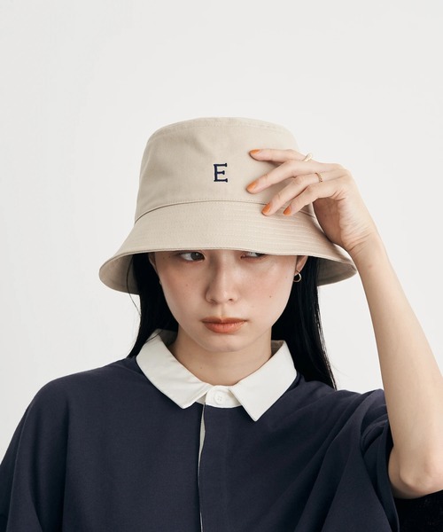 earth music&ecology(アースミュージックアンドエコロジー)の「エンブロイダリーロゴハット(ハット・レディース・ベージュ/ネイビー/グリーン/ボルドー・FREE)」の2枚目の写真