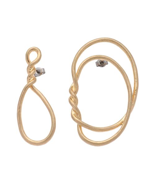 dazzlin（ダズリン）の「メタルイレギュラーピアス（ピアス（両耳用）・レディース・シルバー/ゴールド・FREE）」の2枚目の写真