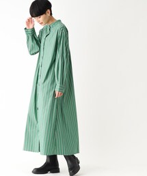 OPAQUE.CLIP | ストレッチタイプライター シャツワンピース(ワンピース)