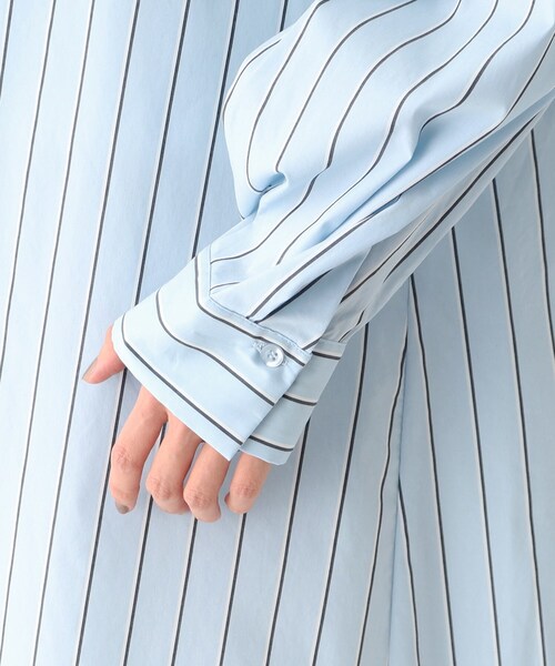 OPAQUE.CLIP(オペークドットクリップ)の「◆ストレッチタイプライター シャツワンピース(ワンピース・レディース・パープル系2/ブルー系7/ダークグリーン系2・36/40/38)」の17枚目の写真