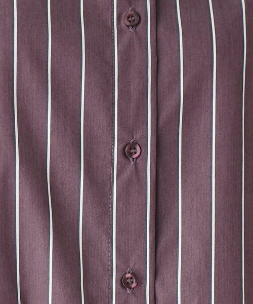 OPAQUE.CLIP(オペークドットクリップ)の「◆ストレッチタイプライター シャツワンピース(ワンピース・レディース・パープル系2/ブルー系7/ダークグリーン系2・36/40/38)」の20枚目の写真