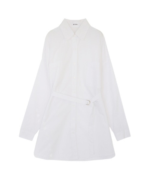 ACYM（アシーム）の「Multi way over シャツ（シャツ/ブラウス・レディース・ホワイト/ブラック・FREE）」の3枚目の写真