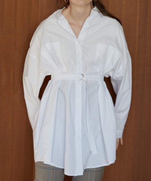 ACYM（アシーム）の「Multi way over シャツ（シャツ/ブラウス・レディース・ホワイト/ブラック・FREE）」の9枚目の写真