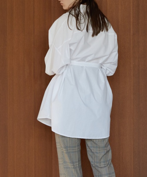 ACYM（アシーム）の「Multi way over シャツ（シャツ/ブラウス・レディース・ホワイト/ブラック・FREE）」の13枚目の写真