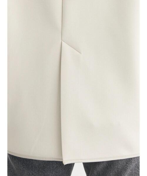 Green　Parks（グリーンパークス）の「合皮パイピングベスト*（ベスト・レディース・ベージュ/ブラック・FREE）」の11枚目の写真