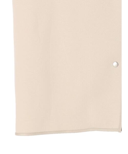 Green　Parks（グリーンパークス）の「合皮パイピングベスト*（ベスト・レディース・ベージュ/ブラック・FREE）」の16枚目の写真