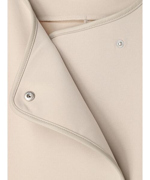 Green　Parks（グリーンパークス）の「合皮パイピングベスト*（ベスト・レディース・ベージュ/ブラック・FREE）」の18枚目の写真