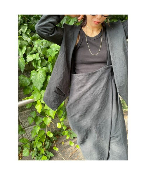 BLACK BY MOUSSY(ブラックバイマウジー)の「cashe-couer jacket(カシュクールジャケット)(その他アウター・レディース・オフホワイト/ブラック・2/1)」の12枚目の写真