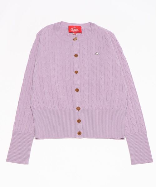ヴィヴィアンウエストウッド　ベーシックニット ラウンドネックカーディガン Vivienne Westwood（ヴィヴィアンウエストウッド）の「ﾌｧｲﾝｳｰﾙ