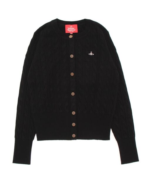 Vivienne Westwood（ヴィヴィアンウエストウッド）の「ｳｰﾚﾝｹｰﾌﾞﾙｸﾙｰﾈｯｸｶｰﾃﾞｨｶﾞﾝ（カーディガン/ボレロ・レディース・ブラック/オフホワイト/ベージュ/ラベンダー・MEDIUM/LARGE/SMALL）」の3枚目の写真