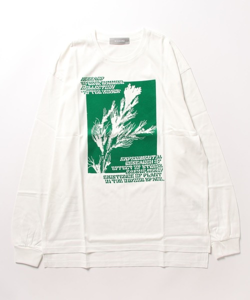 Wizzard(ウィザード)の「Wizzard ウィザード / GRAPHIC LONG SLEEVE T-SHIRT "PLANT" ギザ天竺コットングラフィックプリントロンT(Tシャツ/カットソー・メンズ・ブラック/チャコールグレー/ホワイト/ラベンダー・1/2/3)」の6枚目の写真