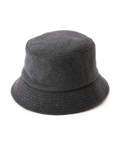 DRESSTERIOR（ドレステリア）の「◆KIJIMA TAKAYUKI（キジマタカユキ）ウールメルトン バケットハット（ハット・メンズ・ブラック系/グレー系その他2・02）」の2枚目の写真