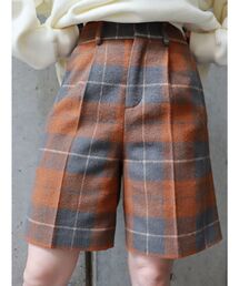 MURUA | センタープレスハーフパンツ(スラックス)