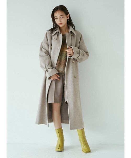 MURUA（ムルーア）の「センタープレスハーフパンツ（スラックス・レディース・モカ/その他1・1/2）」の7枚目の写真