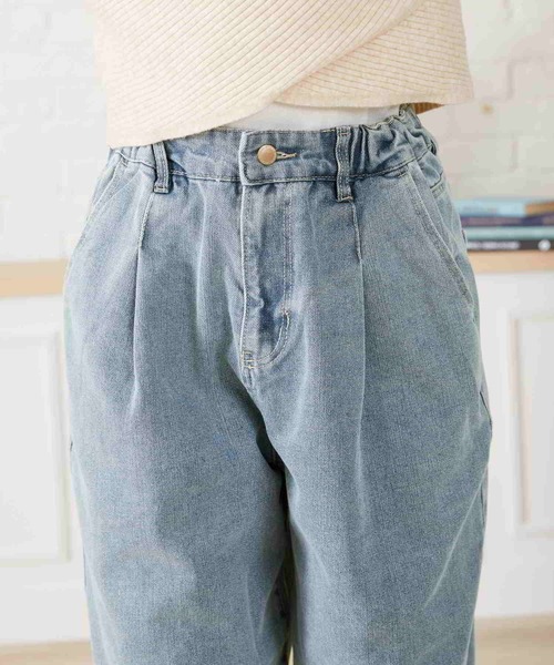 acro(アクロ)の「ハイウエストタックワイドバルーンデニムパンツ/AC2706(デニムパンツ・レディース・ライトブルー/ブルー・S/M)」の19枚目の写真