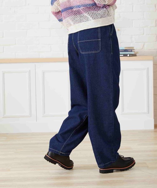 acro(アクロ)の「ハイウエストタックワイドバルーンデニムパンツ/AC2706(デニムパンツ・レディース・ライトブルー/ブルー・S/M)」の10枚目の写真