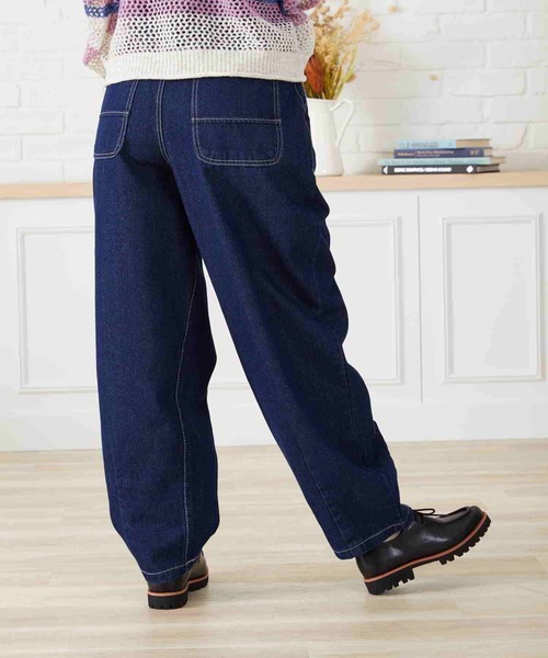 acro(アクロ)の「ハイウエストタックワイドバルーンデニムパンツ/AC2706(デニムパンツ・レディース・ライトブルー/ブルー・S/M)」の11枚目の写真