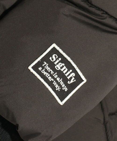 PINK-latte（ピンクラテ）の「軽くてあったか♪ロングパデット中綿コート（その他アウター・キッズ・アイボリー/ブラック・14/15 /16）」の16枚目の写真