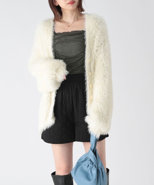 Heather（ヘザー）の「スクエアシアーインナー　172649（Tシャツ/カットソー・レディース・ピンク/チャコールグレー/ブラウン・FREE）」の9枚目の写真