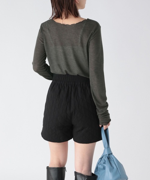 Heather（ヘザー）の「スクエアシアーインナー　172649（Tシャツ/カットソー・レディース・ピンク/チャコールグレー/ブラウン・FREE）」の10枚目の写真