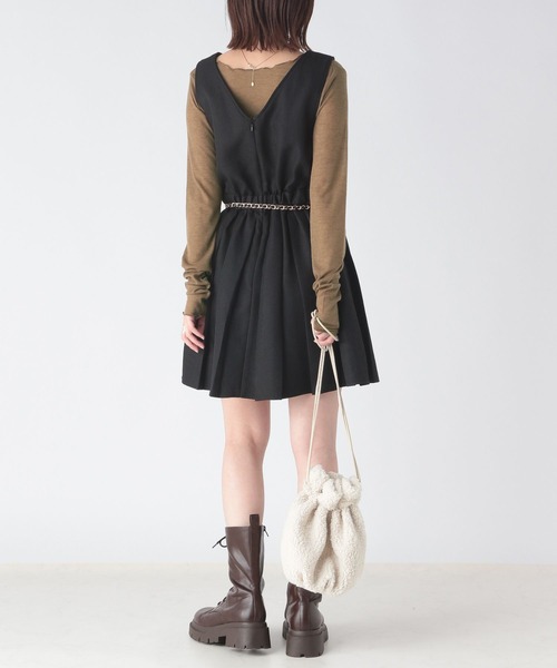 Heather（ヘザー）の「スクエアシアーインナー　172649（Tシャツ/カットソー・レディース・ピンク/チャコールグレー/ブラウン・FREE）」の19枚目の写真