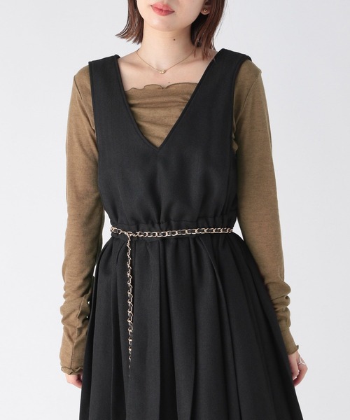 Heather（ヘザー）の「スクエアシアーインナー　172649（Tシャツ/カットソー・レディース・ピンク/チャコールグレー/ブラウン・FREE）」の20枚目の写真