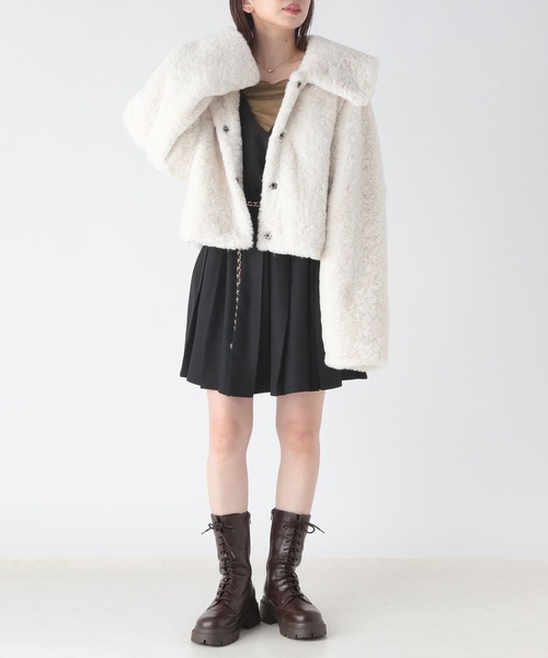 Heather（ヘザー）の「スクエアシアーインナー　172649（Tシャツ/カットソー・レディース・ピンク/チャコールグレー/ブラウン・FREE）」の21枚目の写真