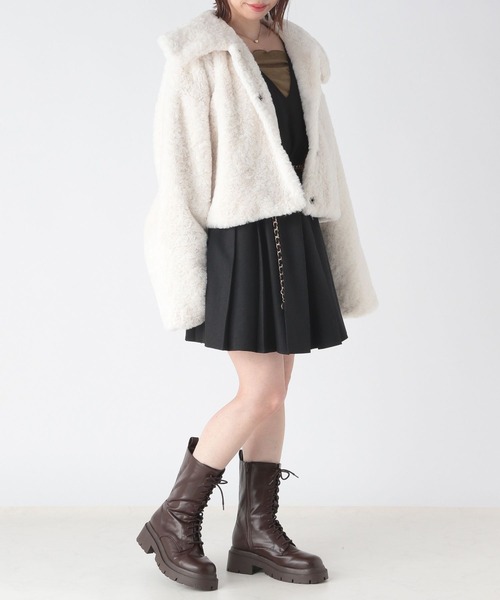 Heather（ヘザー）の「スクエアシアーインナー　172649（Tシャツ/カットソー・レディース・ピンク/チャコールグレー/ブラウン・FREE）」の22枚目の写真