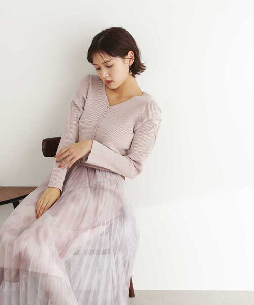【期間限定お値下げ中 新品未使用】ジルチュスカートピンク JILL by JILL STUART（ジルバイジルスチュアート）の「◇ウー