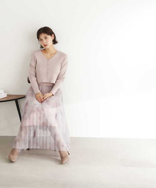 ジルチュ JILTU スカート ピンク ワンピース まとめ ジルバイジルスチュアート JILL by JILLSTUART スパンコール付き