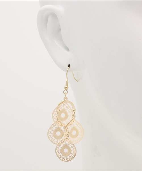 チャイハネ（チャイハネ）の「【チャイハネ】シズクピアス（ピアス（両耳用）・レディース・ゴールド/シルバー・FREE）」の5枚目の写真