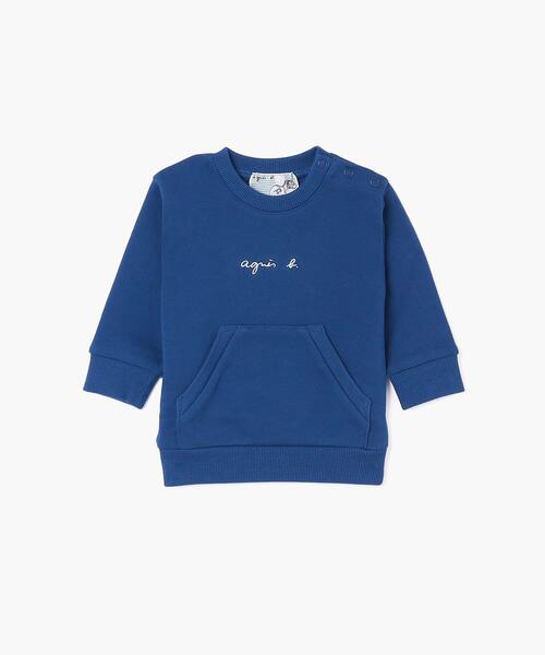 agnes b.(アニエスベー)の「K330 L SWEAT ベビー スウェット(スウェット・キッズ・ブルー・18M/2YEAR/1YEAR)」の1枚目の写真