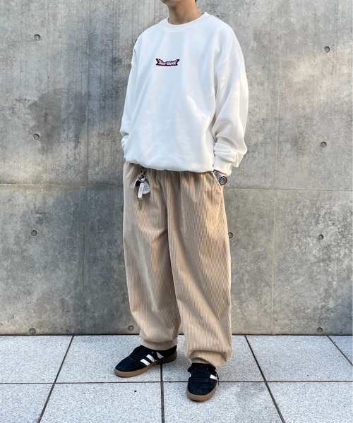 WHO'S WHO gallery(フーズフーギャラリー)の「【KOOKY'N/クーキー】BRONXコーデュロイイージーパンツ(スラックス・メンズ・ベージュ/ブラック/チャコールグレー・FREE)」の20枚目の写真