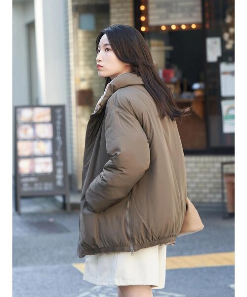 美品✨HEAVEN AND EARTHフーデッドブルゾン 中綿 ダウンジャケット セール】リバーシブル中綿ブルゾン（ダウンジャケット/コート）｜earth