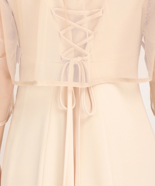 STRAWBERRY-FIELDS（ストロベリーフィールズ）の「ダブルクリッシー　セットアップ（ドレス・レディース・ピンクベージュ/ブラック・2）」の19枚目の写真