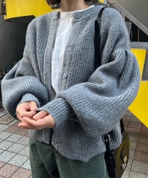 mi via loca | ウール混2WAYパフスリーブニット(カーディガン/ボレロ)