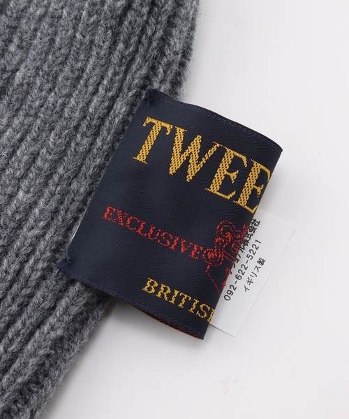 TWEED MILL（ツイードミル）の「【TWEEDMILL/ツイードミル】 Slouch beanie：ニットキャップ（ニットキャップ/ビーニー・レディース・ブラック/グレー・FREE）」の4枚目の写真