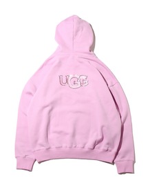 ★土、日限定★UGGアグAdryann パーカー　ピンク刺繍ロゴ　フーディ　新品 Amazon.co.jp: [アグ] REY FUZZY LOGO HOODIE 裏起毛 ロゴ