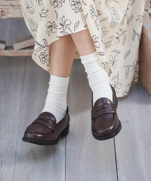 Honeys（ハニーズ）の「コインローファー（ローファー・レディース・ブラック/ダークブラウン・S/LL/L/M）」の19枚目の写真