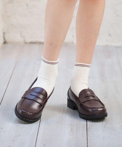 Honeys（ハニーズ）の「コインローファー（ローファー・レディース・ブラック/ダークブラウン・S/LL/L/M）」の20枚目の写真