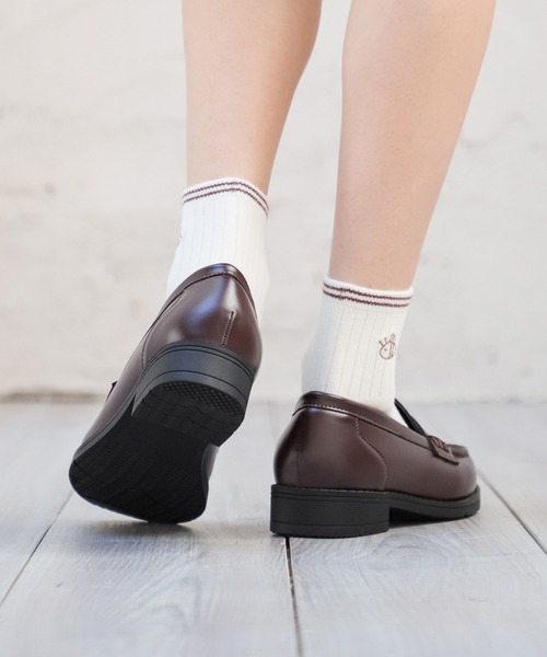 Honeys（ハニーズ）の「コインローファー（ローファー・レディース・ブラック/ダークブラウン・S/LL/L/M）」の22枚目の写真